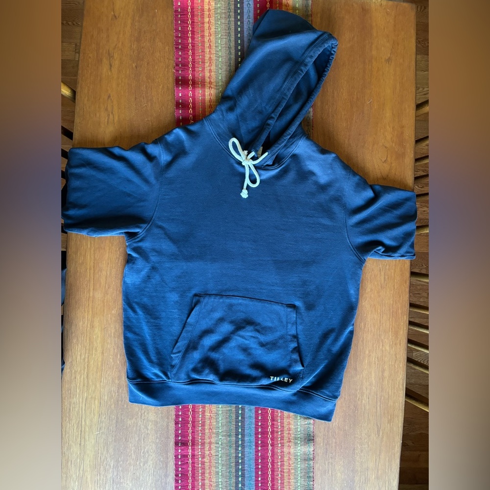 Tilley Cotton Blue Hoodie